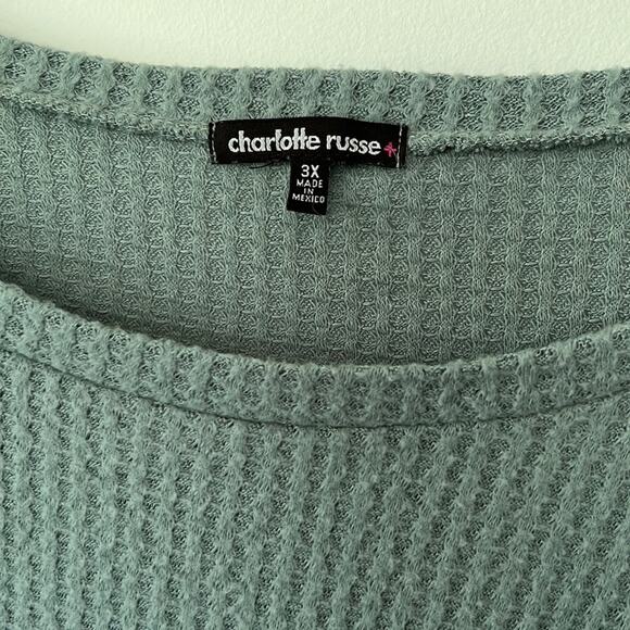 Charlotte Russe Soft Knit Front Tie Shirt - Picture 3 of 7